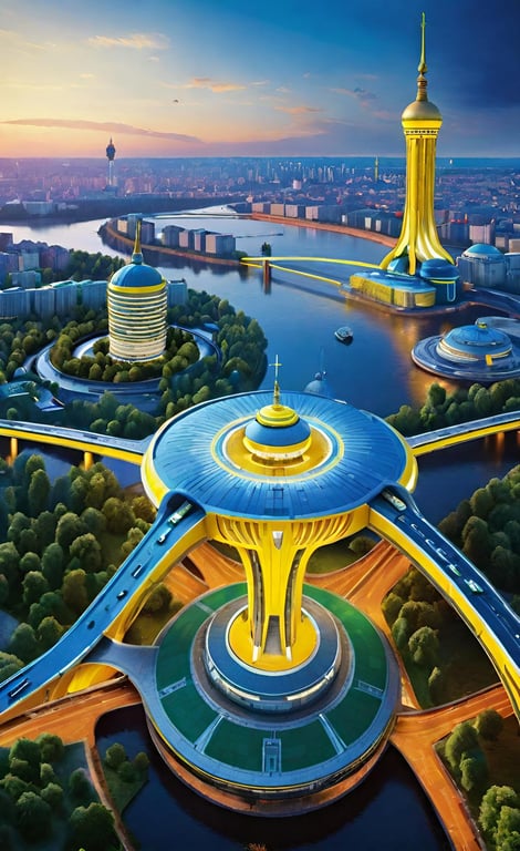 Как ИИ видит Киев в будущем в День архитектуры Украины