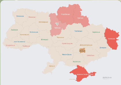 карта повітряних тривог 10 вересня