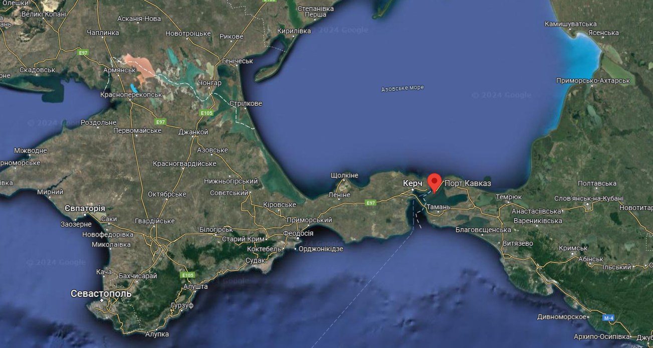 Порт Кавказ карта