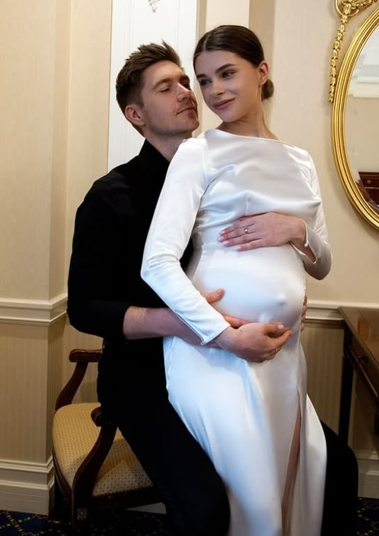  Катерина Остапчук на останніх термінах вагітності