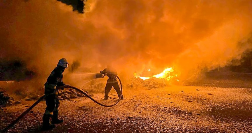 Пожар по прилету