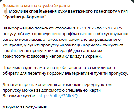 На кордоні з Польщею сповільниться рух — митники назвали причину - фото 1