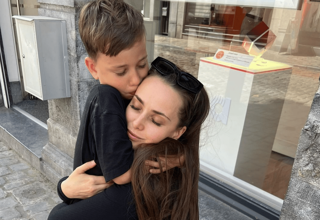 Ксения Мишина со своим сыном Платоном