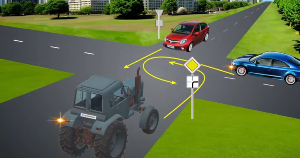 Краткий тест по ПДД - кто проедет перекресток последним - фото 1