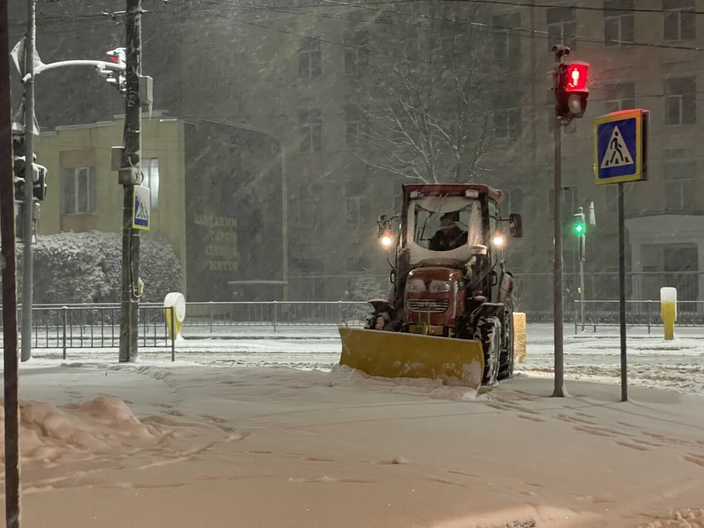 Снігопад у Львові 22 листопада