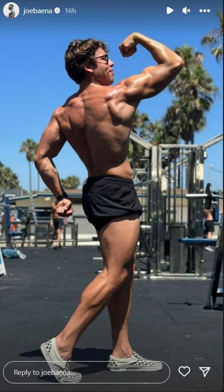 Внебрачный сын Арнольда Шварценеггера воспроизвел его легендарное фото - фото 2