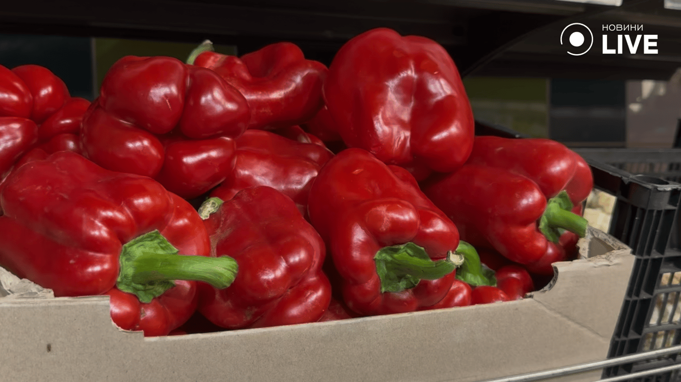 Перці на прилавку