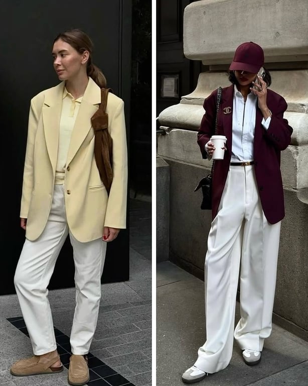 Ideas for stylish looks with white jeans