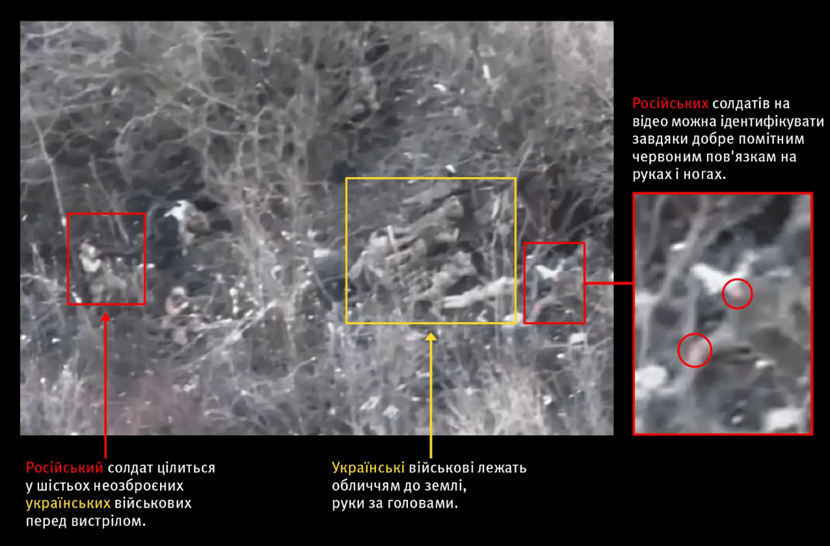 Расстрел украинских военных