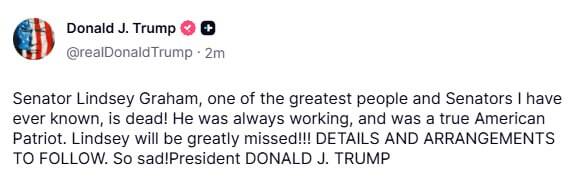 Трамп відреагував на смерть сенатора Ґрема - фото 1
