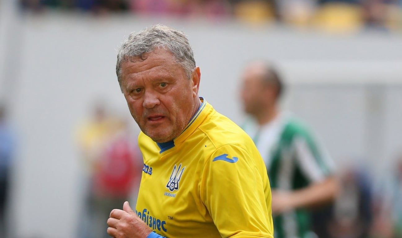 Мирон Маркевич во время матча ветеранов