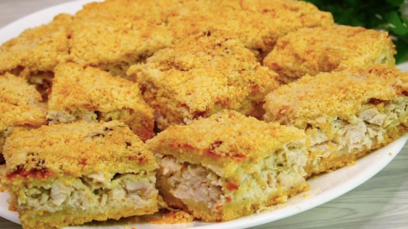 смачний пиріг з куркою