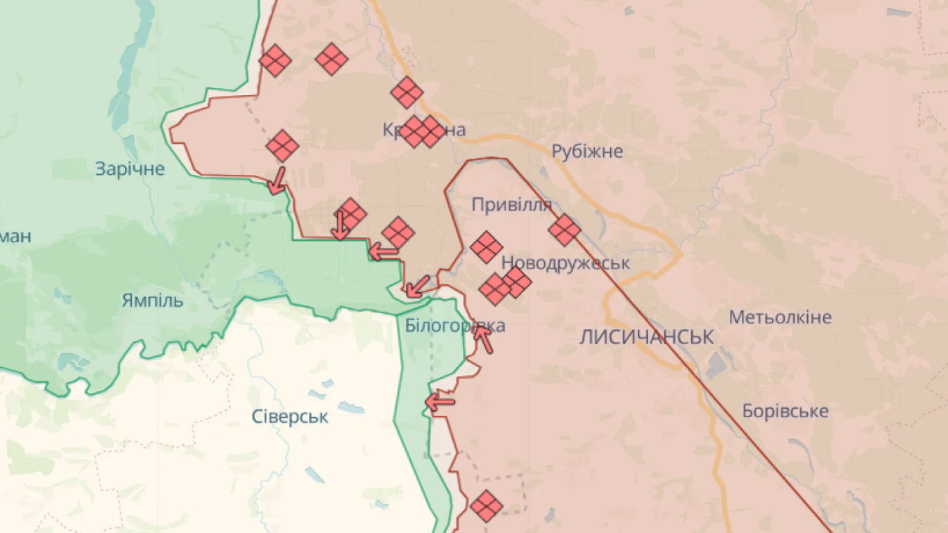 Карта бойових дій в Україні онлайн сьогодні, 13.10.2023 — DeepState, Liveuamap, ISW