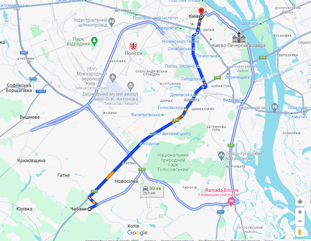 пробки на въезд в Киев 25 октября