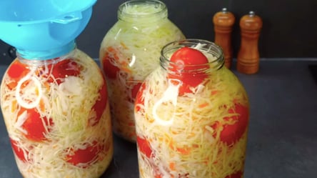 Маринована капуста за рецептом мами: інгредієнти на 3 банки по 3 л - 290x166