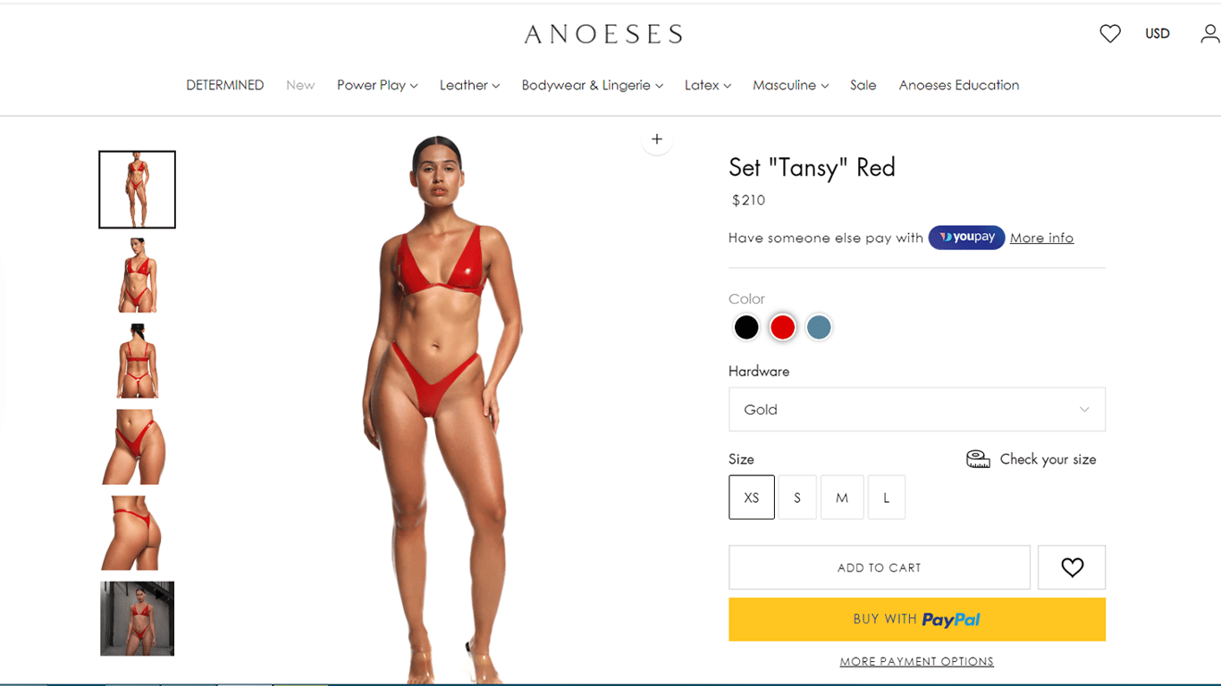 Червоне бра від Anoeses