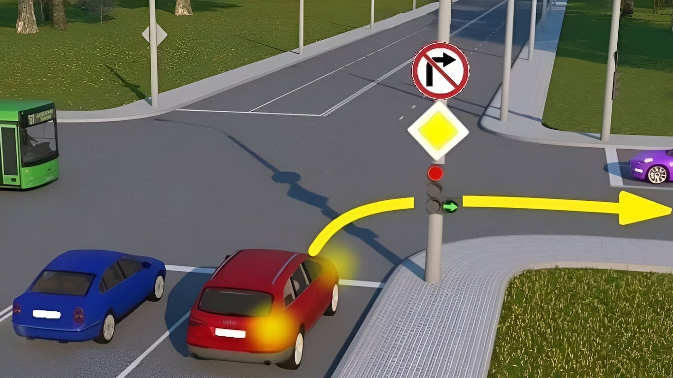 Тест ПДР: чи дозволено водію повернути праворуч