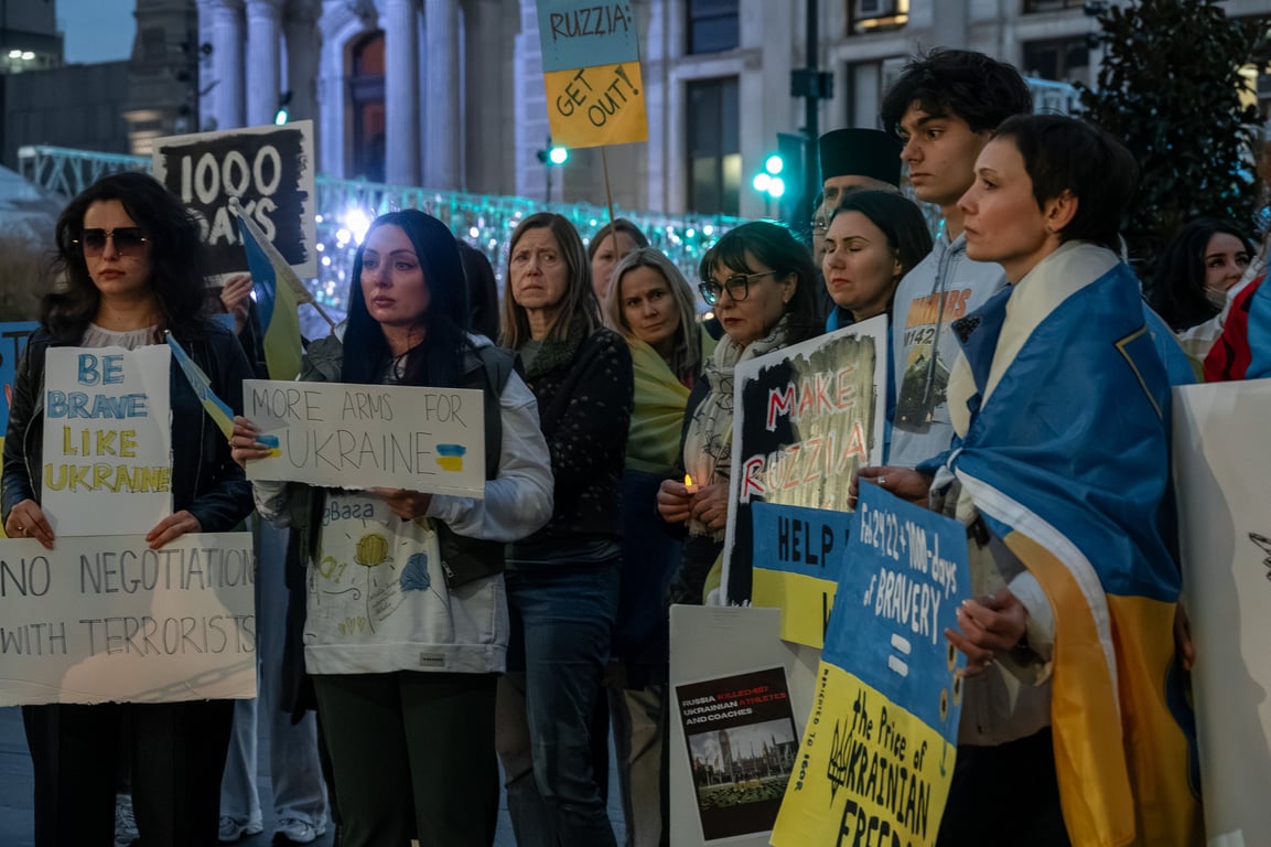 Акція на підтримку України в Філадельфії