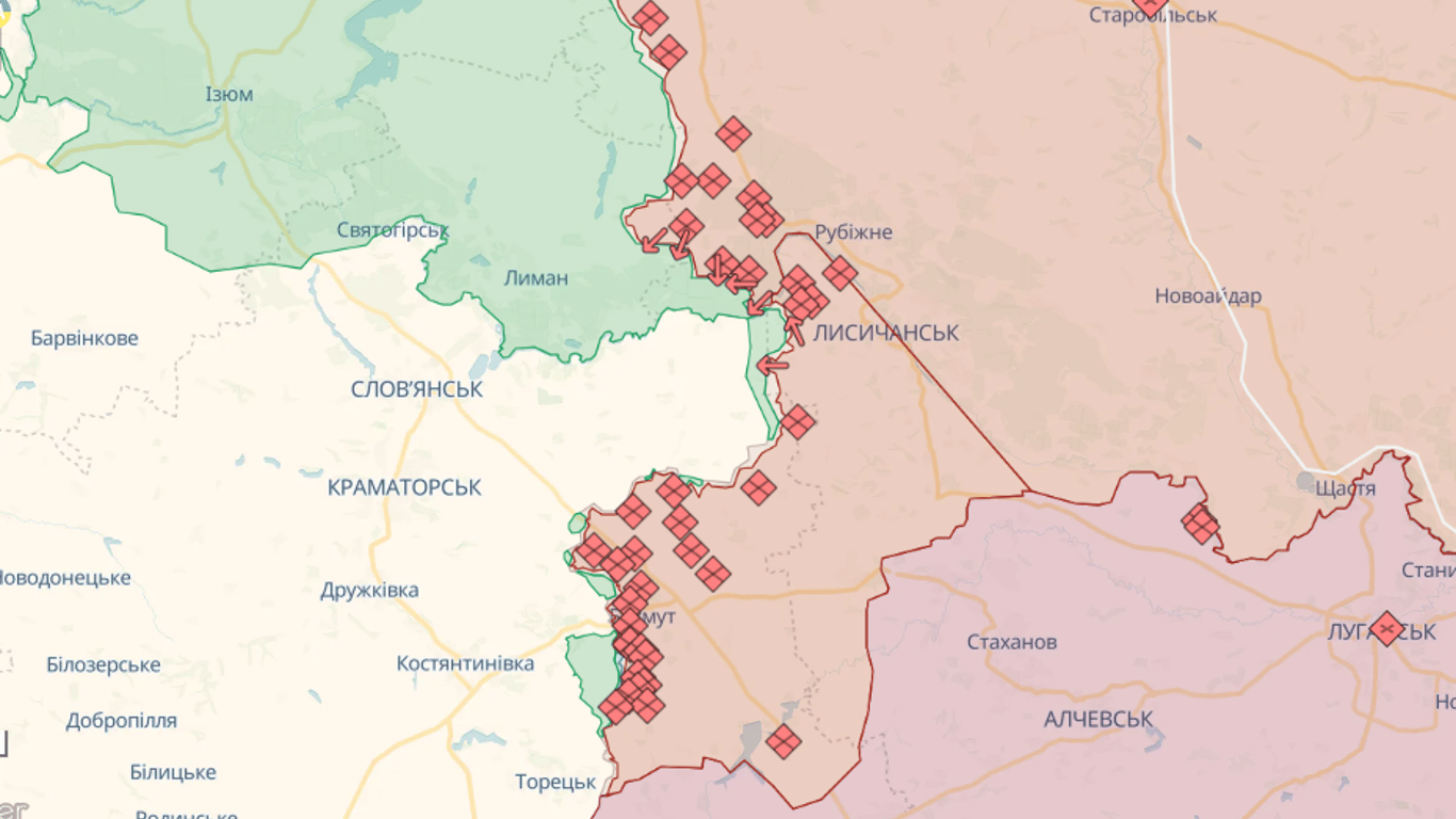 Карта бойових дій в Україні онлайн сьогодні, 07.10.2023: DeepState, Liveuamap, ISW