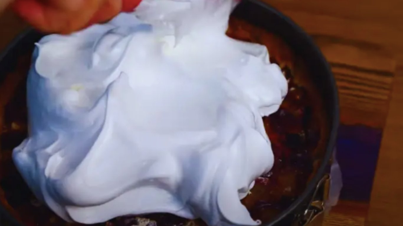 рецепт пирога з меренгою