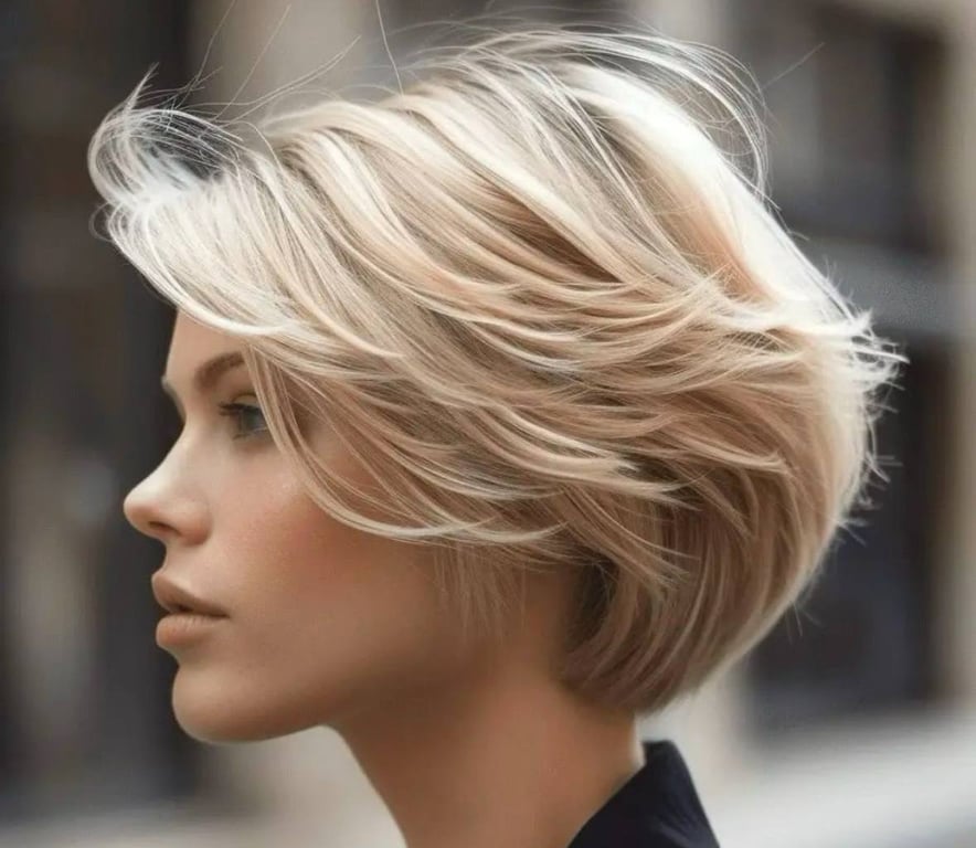 Многослойный боб – универсальный вариант для смелых женщин