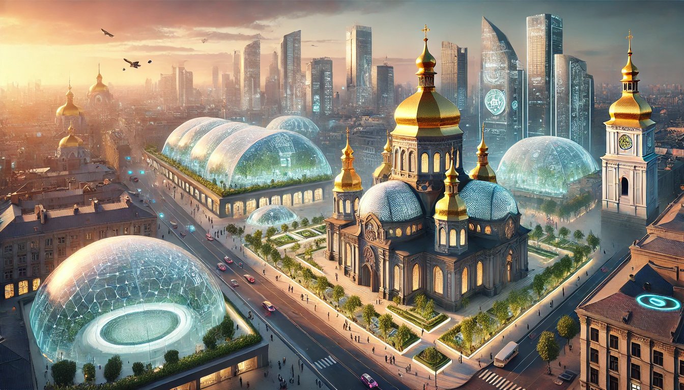 центр Києва у майбутньому очима штучного інтелекту