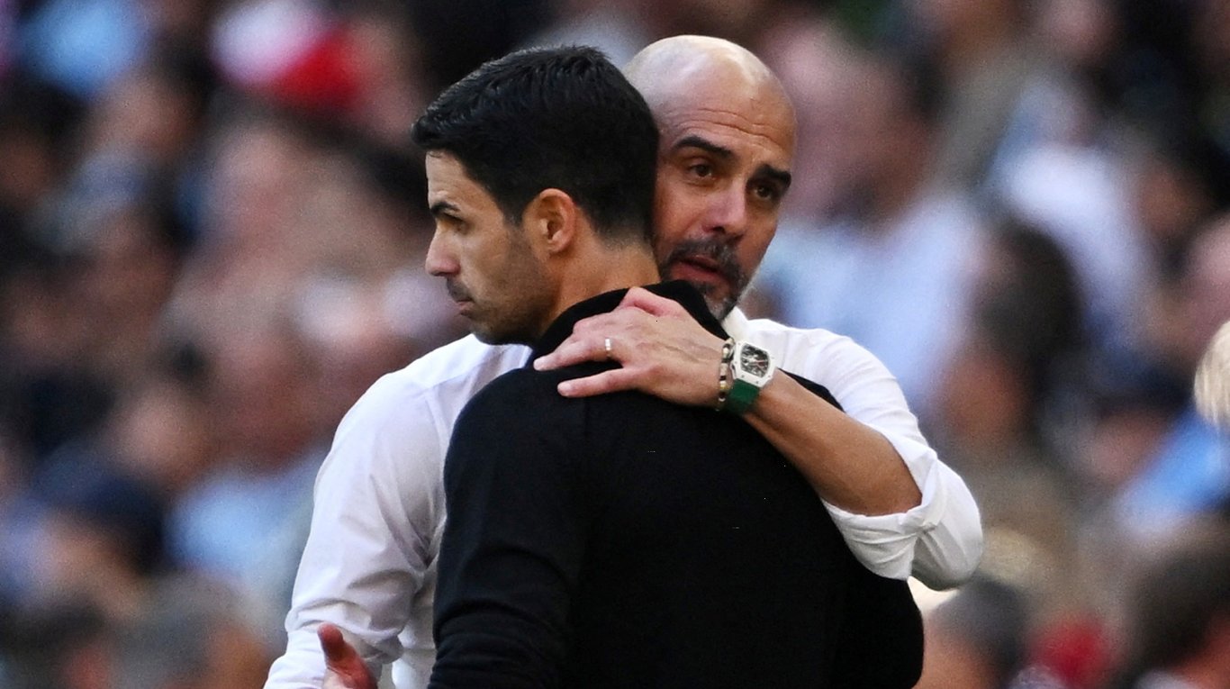 Гвардіола та Артета