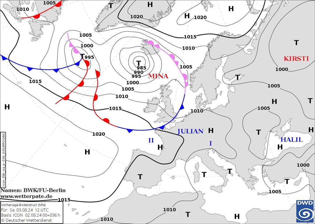 На Украину надвигаются три циклона