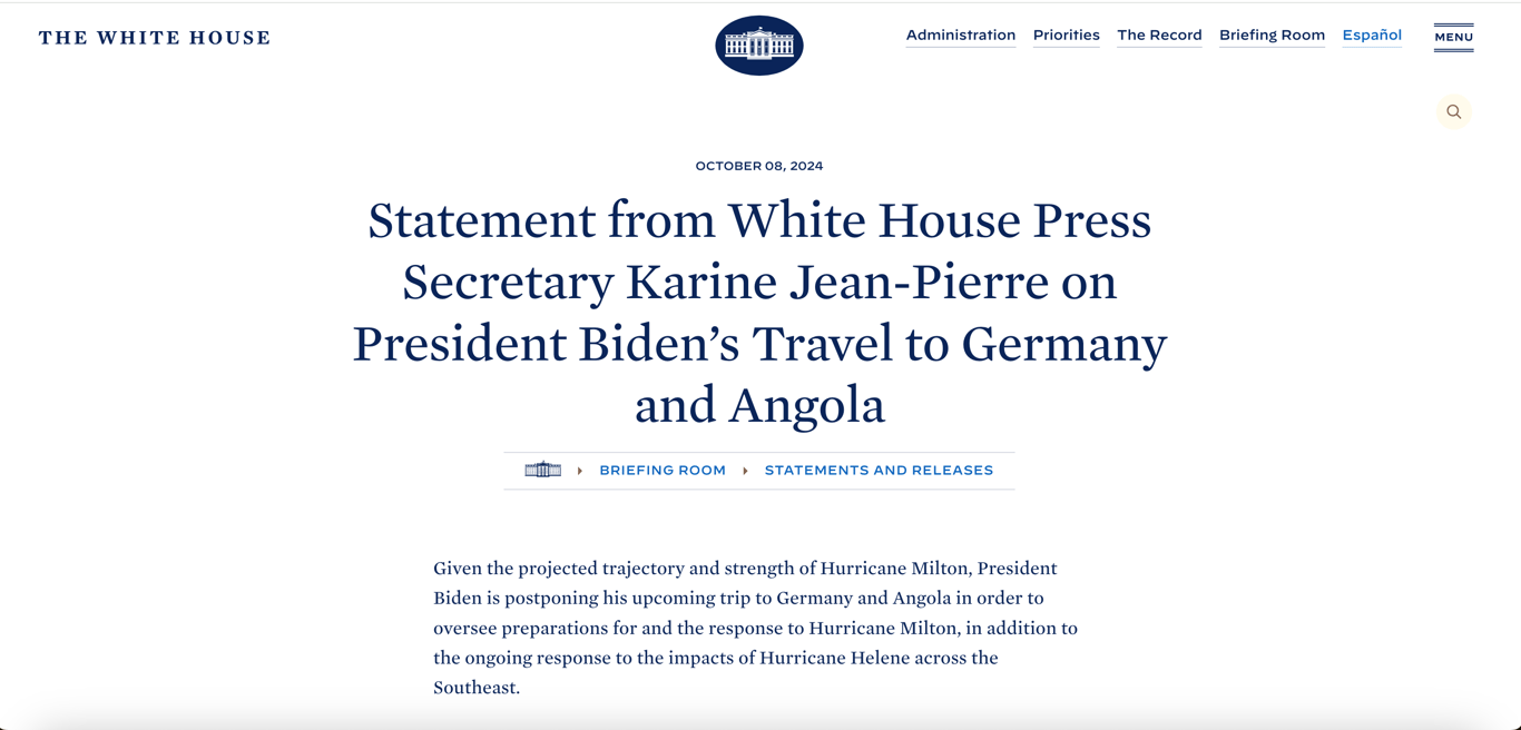 Байден скасував участь у Рамштайні