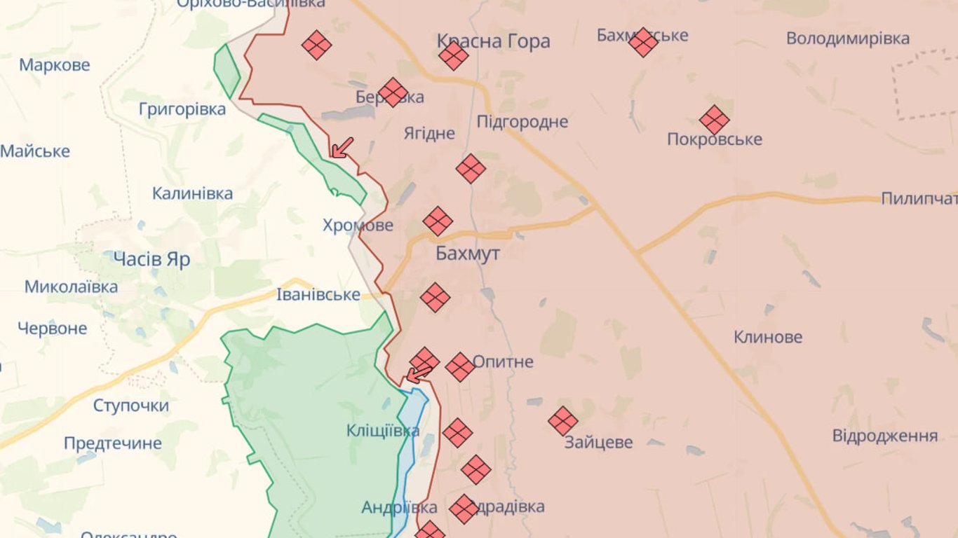 Карта бойових дій в Україні онлайн сьогодні, 02.12.2023 — DeepState, Liveuamap, ISW