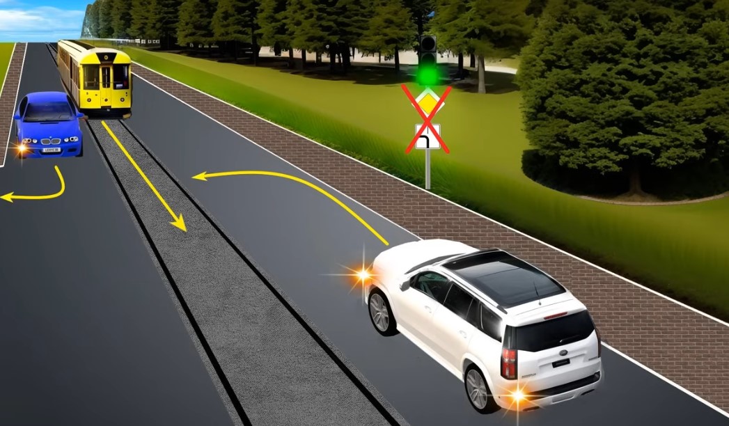 Дилема на перехресті — кому має поступитися водій білого авто - фото 1