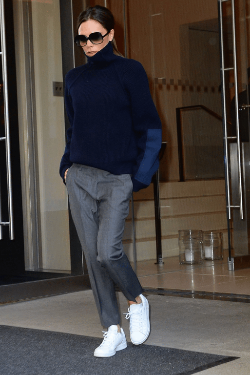 White sneakers are always appropriate