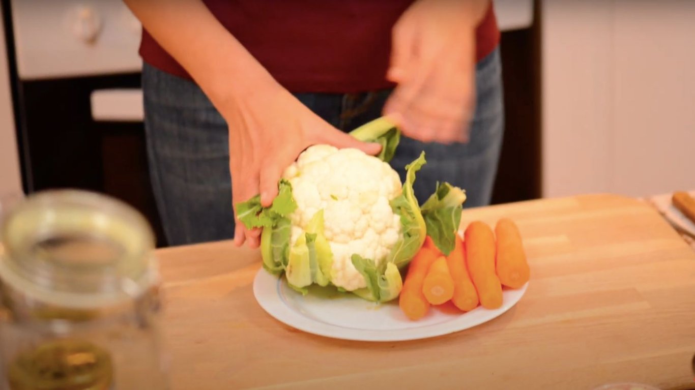 ферментированная цветная капуста с куркумой