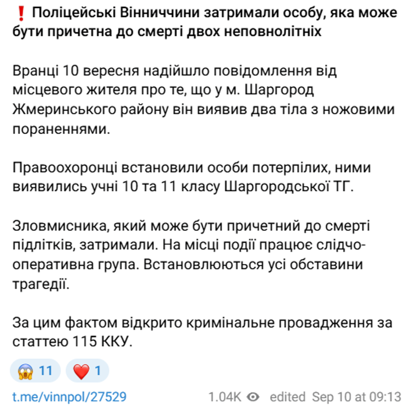 Вбивство школярів