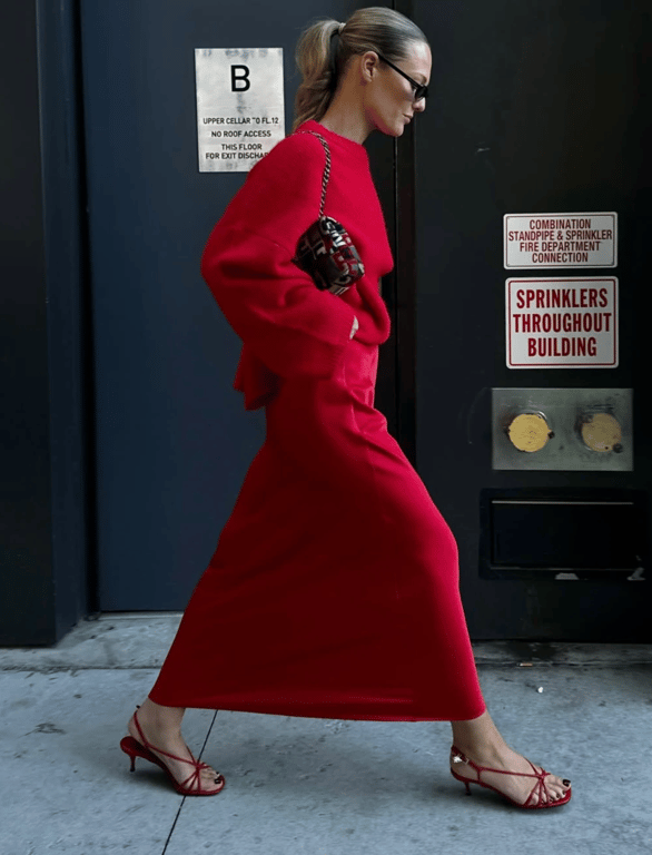 Sandals with thin straps have a special look