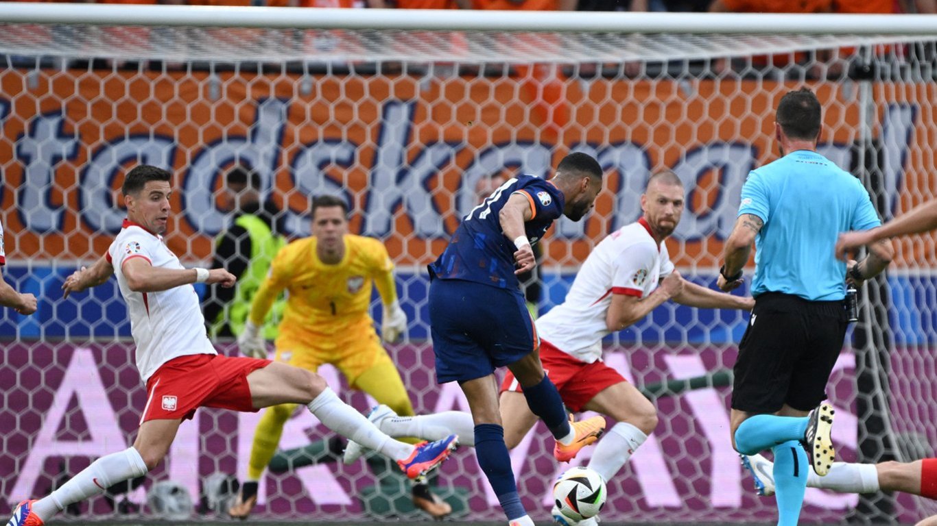 Збірна Нідерландів насилу обіграла Польщу в матчі Євро-2024