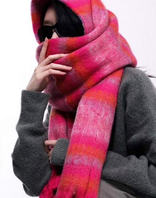 Мохерові шарфи для чоловіків та жінок