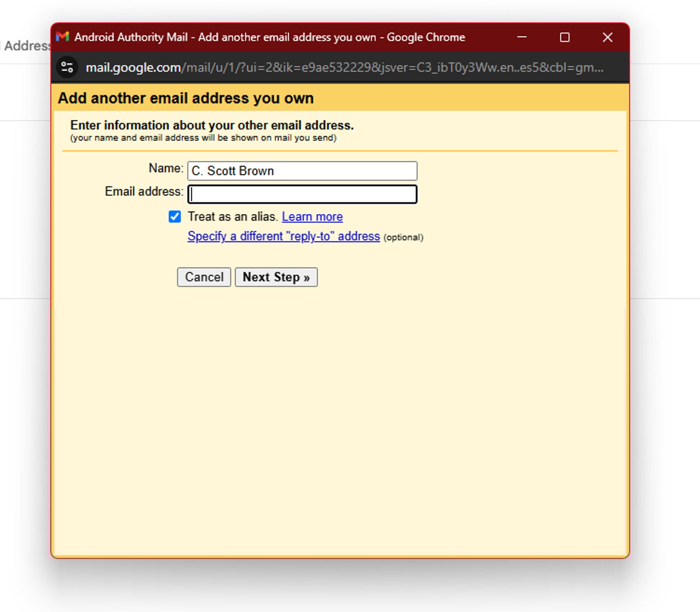 Создание и настройка псевдонима Gmail