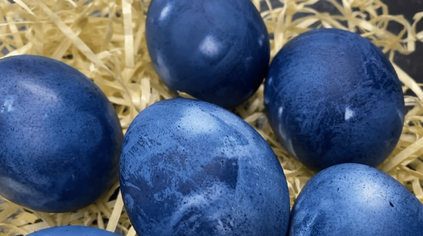 Блакитні крашанки на Великдень - спосіб приготування