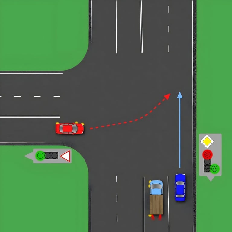 Непростий тест з ПДР — хто з водіїв першим проїде перехрестя