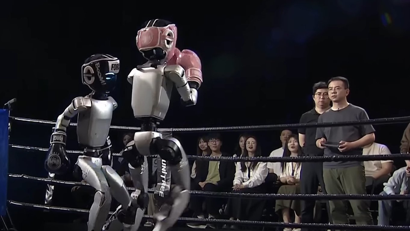 Robot fight in China