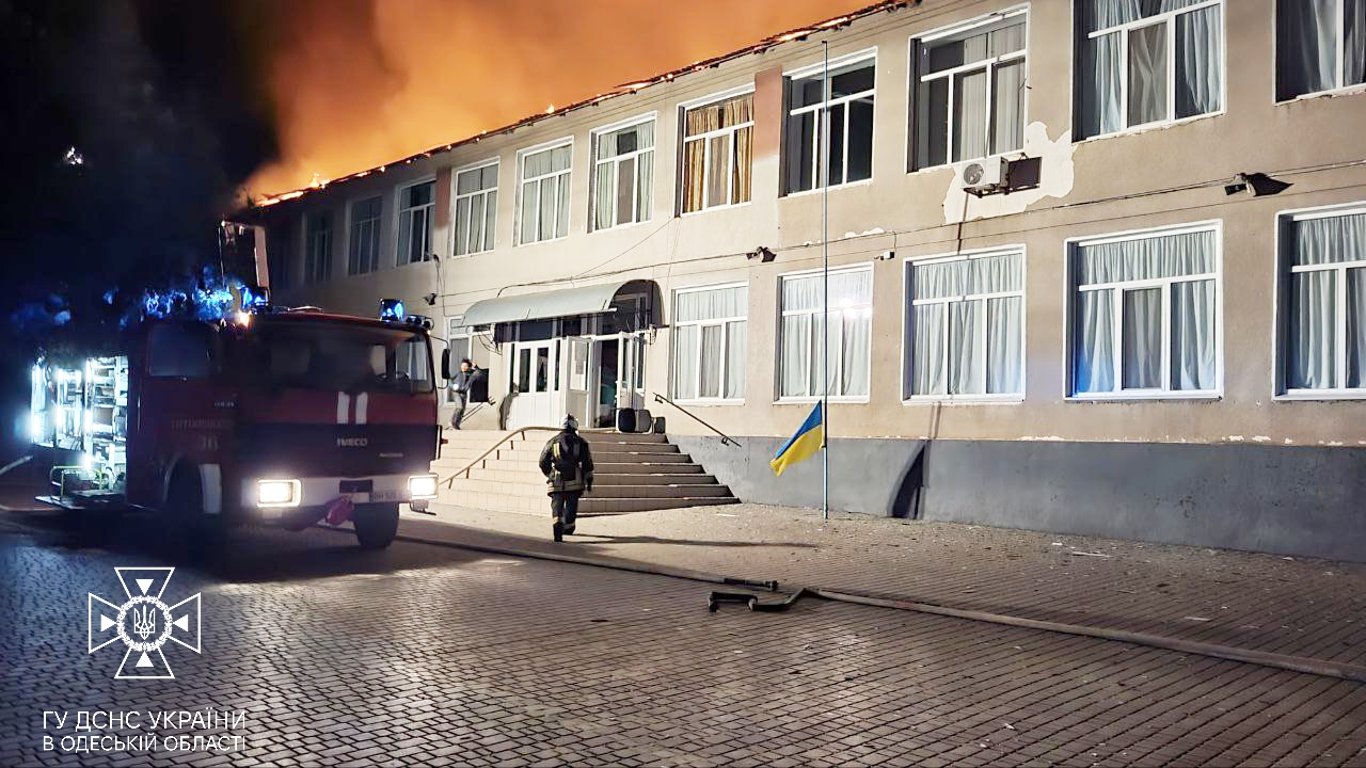 В Одесской области горел лицей: последствия пожара