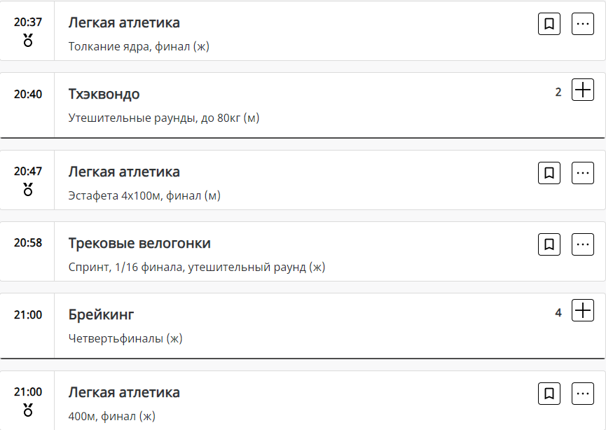 Какие соревнования пройдут на Олимпийских играх-2024 в Париже в пятницу, 9 августа