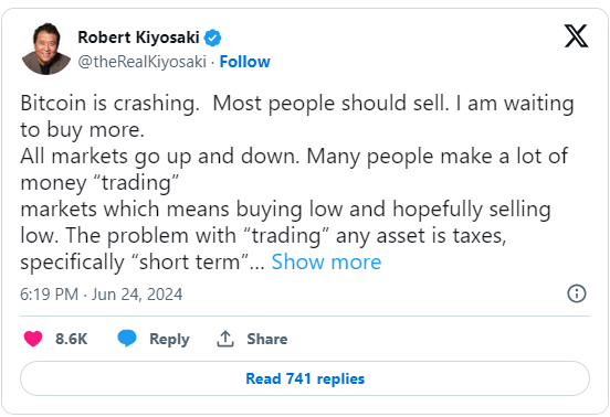 Падение биткоина