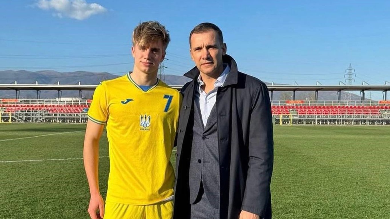 Сын Шевченко дебютировал в юношеской сборной Украины и помог обыграть Северную Македонию