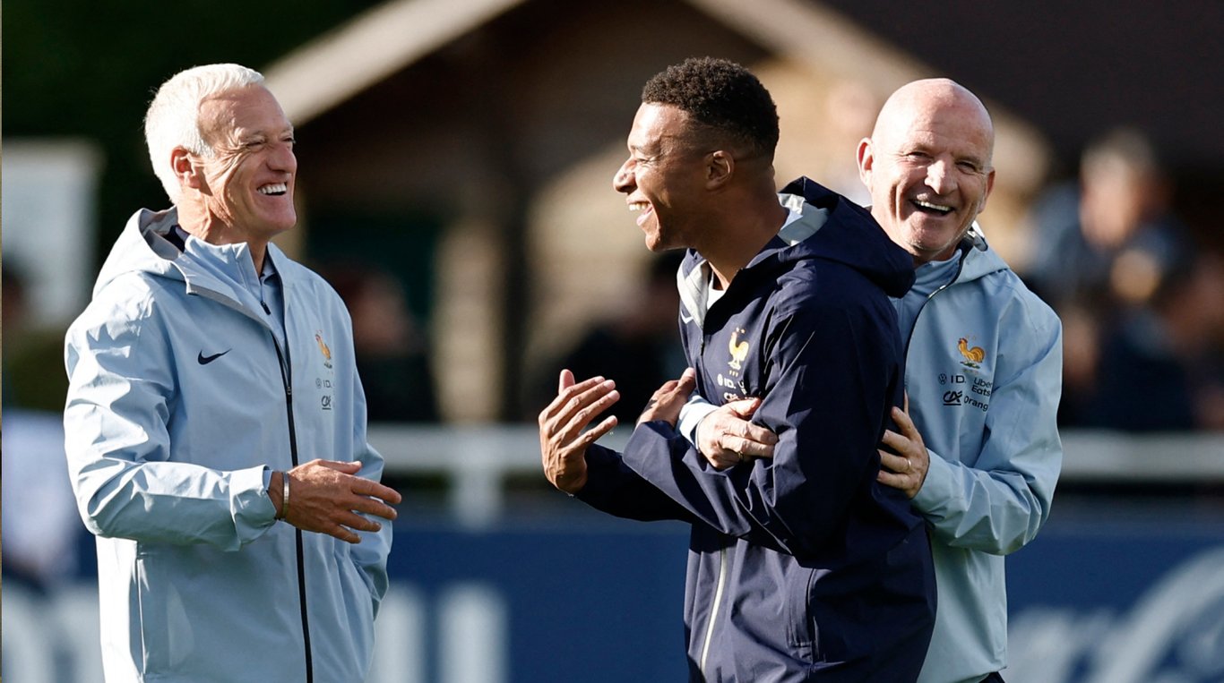 Дидье Дешам и Килиан Мбаппе