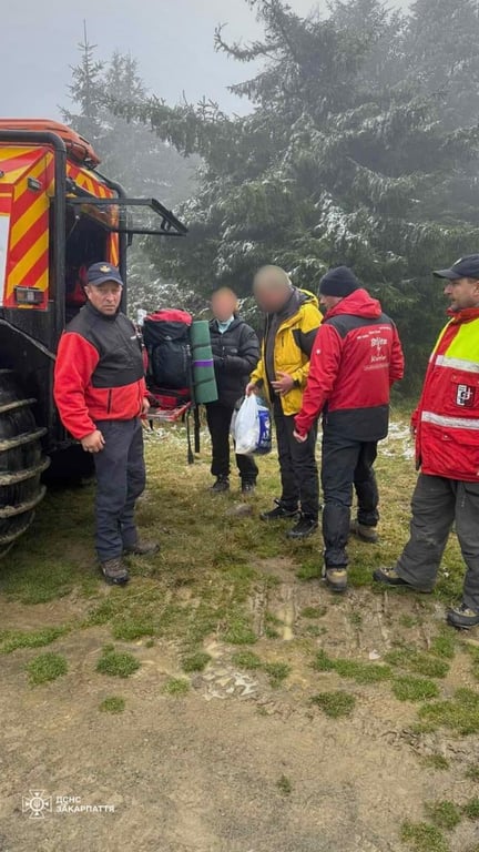 Порятунок туристів у горах на Закарпатті