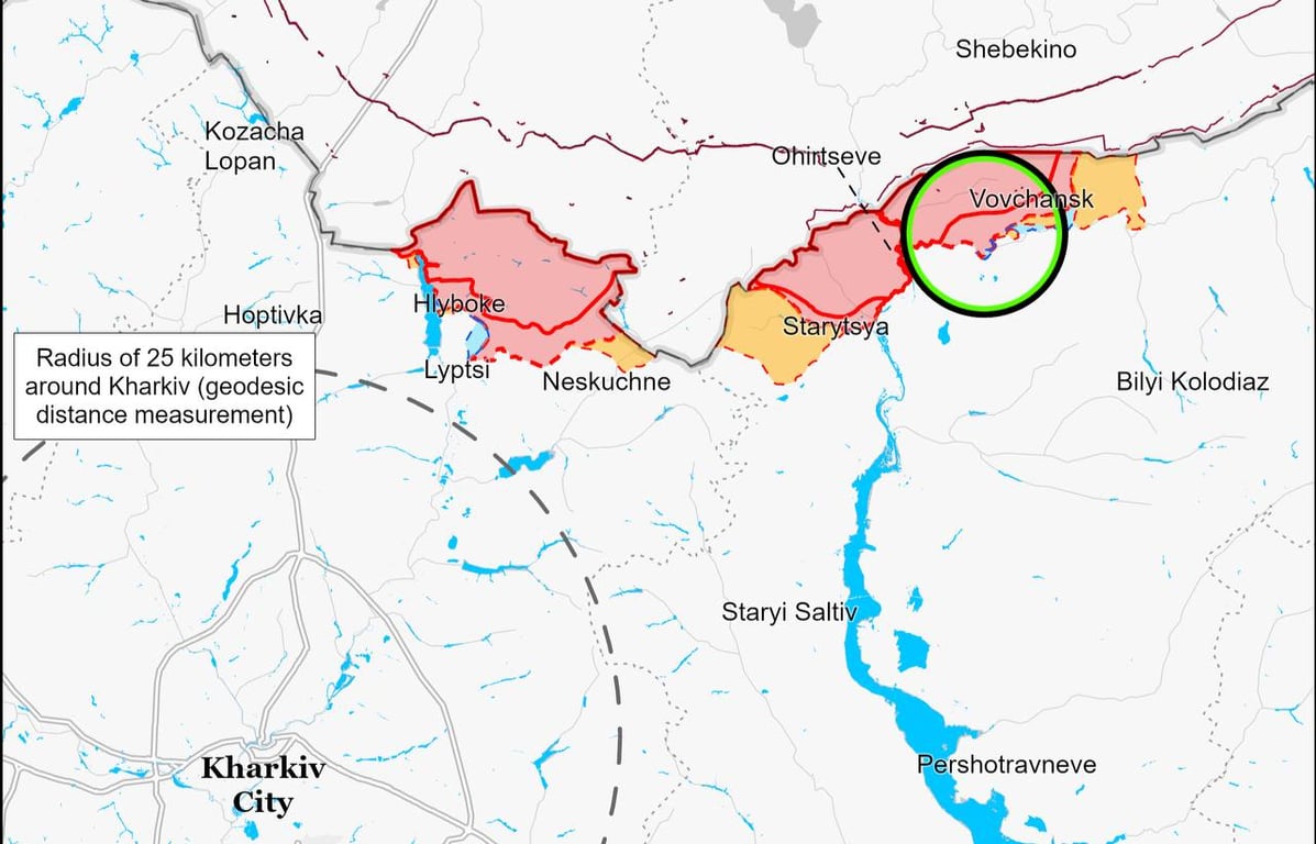 Карта війни на Харківщині