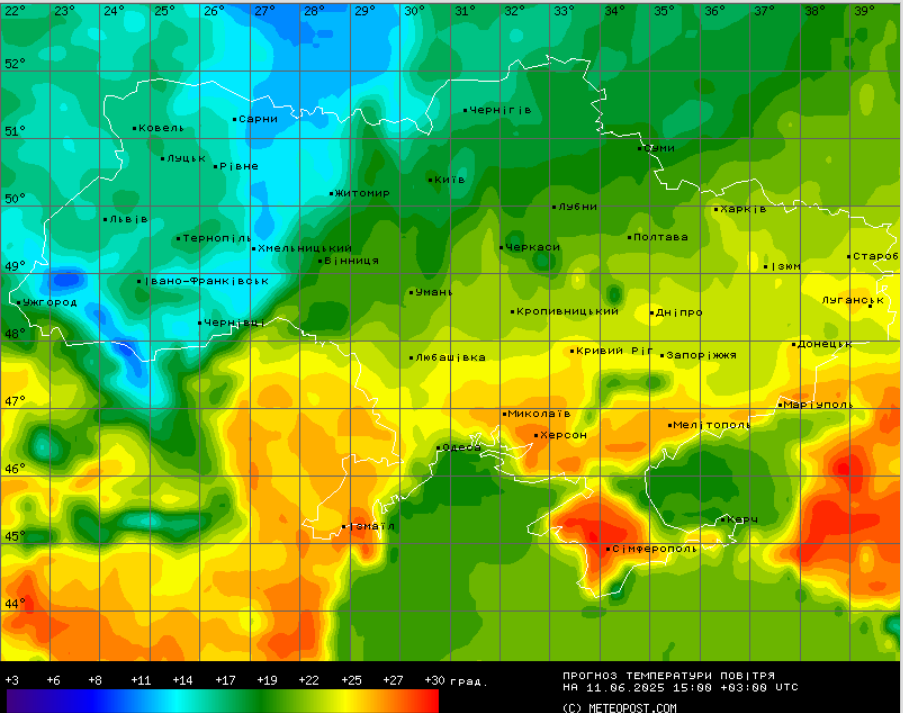 Температура повітря в Україні 11 червня - чого чекати