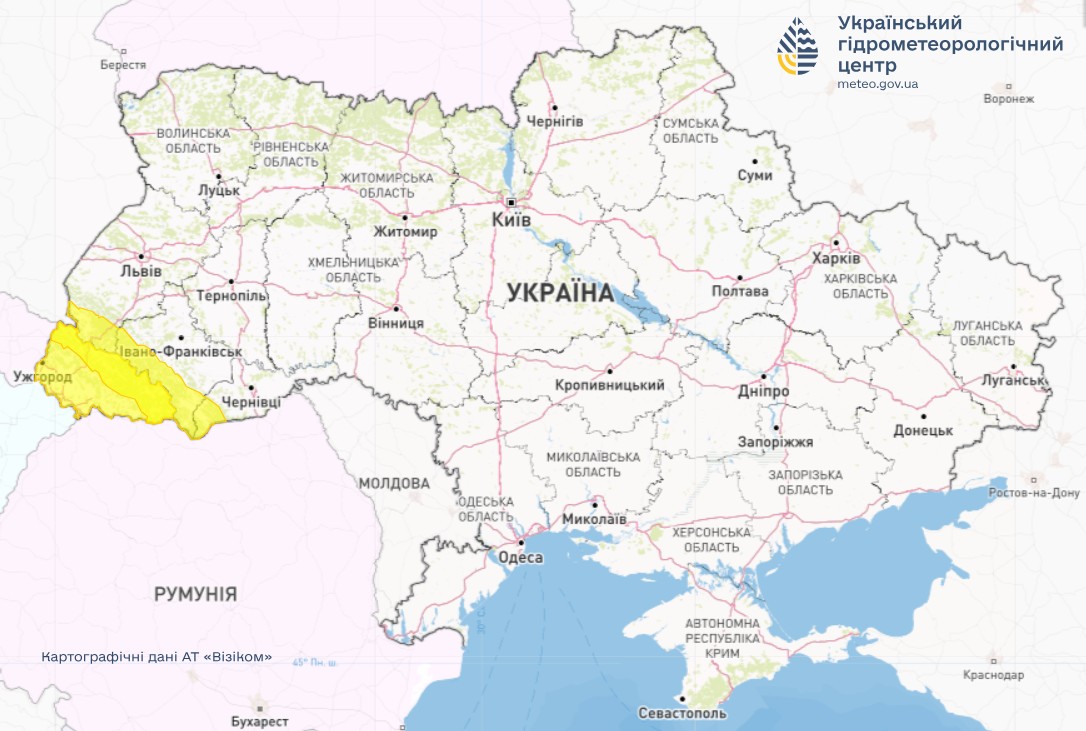 Прогноз погоди в Україні на завтра 3 січня від Укргідрометцентру